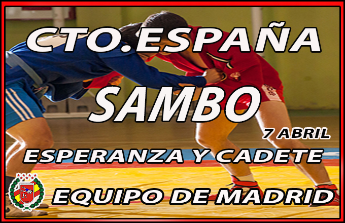 Equipo de Madrid Cto.España Esperanza y Cadete Sambo