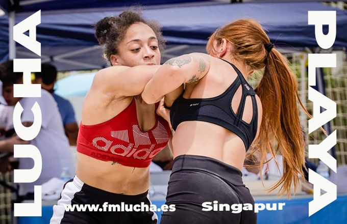 Vicky en 2º Ranking Mundial Lucha Playa - Singapur